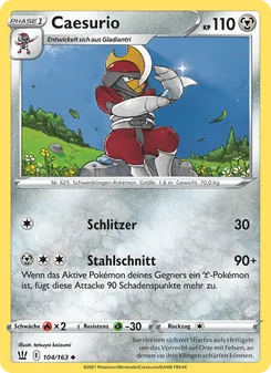 Karte Caesurio aus Kampfstile, Nummer 104/163