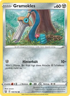 Karte Gramokles aus Kampfstile, Nummer 105/163
