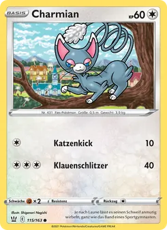 Karte Charmian aus Kampfstile, Nummer 115/163