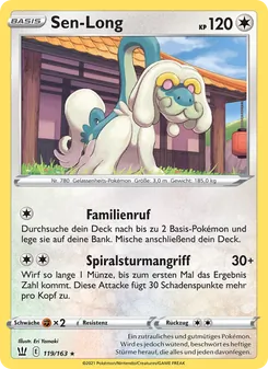 Karte Sen-Long aus Kampfstile, Nummer 119/163