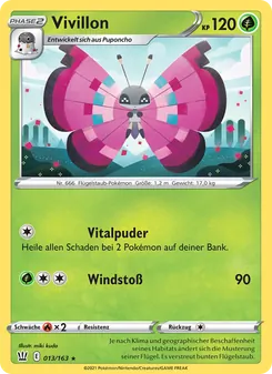 Karte Vivillon aus Kampfstile, Nummer 13/163