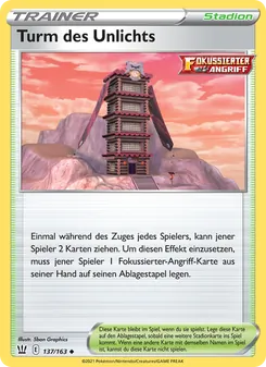 Karte Turm des Unlichts aus Kampfstile, Nummer 137/163