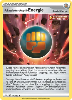 Karte Fokussierter-Angriff-Energie aus Kampfstile, Nummer 141/163