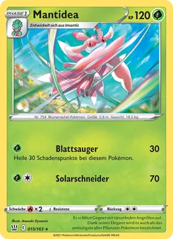 Karte Mantidea aus Kampfstile, Nummer 15/163