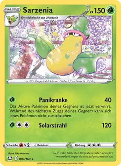 Karte Sarzenia aus Kampfstile, Nummer 3/163