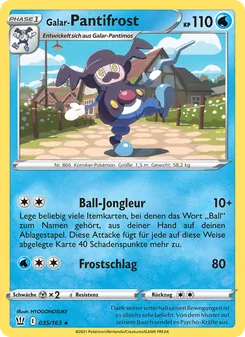 Karte Galar-Pantifrost aus Kampfstile, Nummer 35/163