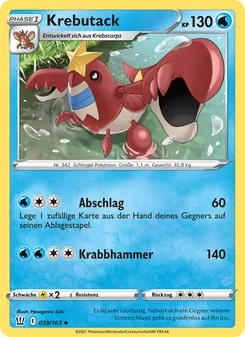 Karte Krebutack aus Kampfstile, Nummer 39/163
