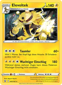Karte Elevoltek aus Kampfstile, Nummer 45/163
