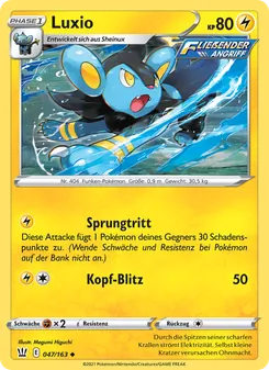 Karte Luxio aus Kampfstile, Nummer 47/163
