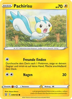 Karte Pachirisu aus Kampfstile, Nummer 49/163