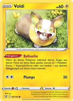 Karte Voldi aus Kampfstile, Nummer 52/163