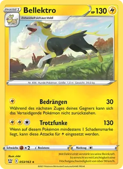 Karte Bellektro aus Kampfstile, Nummer 53/163