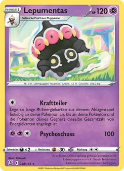 Karte Lepumentas aus Kampfstile, Nummer 58/163