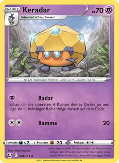 Karte Keradar aus Kampfstile, Nummer 64/163