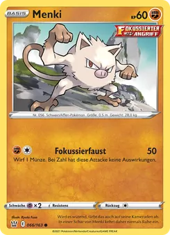 Karte Menki aus Kampfstile, Nummer 66/163
