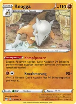 Karte Knogga aus Kampfstile, Nummer 70/163