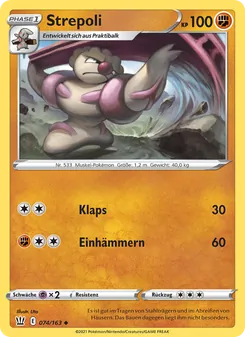 Karte Strepoli aus Kampfstile, Nummer 74/163
