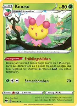 Karte Kinoso aus Kampfstile, Nummer 8/163
