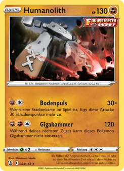 Karte Humanolith aus Kampfstile, Nummer 84/163