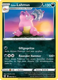 Karte Galar-Lahmus aus Kampfstile, Nummer 92/163