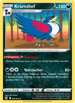 Karte Kramshef aus Kampfstile, Nummer 94/163