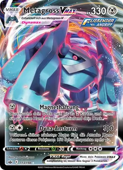 Karte Metagross VMAX aus Schaurige Herrschaft, Nummer 113/198