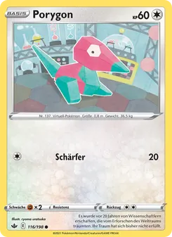 Karte Porygon aus Schaurige Herrschaft, Nummer 116/198