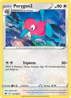 Karte Porygon2 aus Schaurige Herrschaft, Nummer 117/198