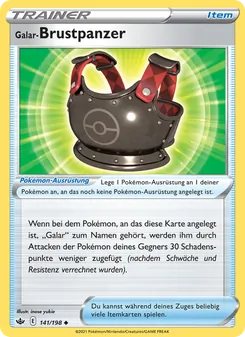 Karte Galar-Brustpanzer aus Schaurige Herrschaft, Nummer 141/198