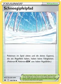Karte Schneegipfelpfad aus Schaurige Herrschaft, Nummer 148/198