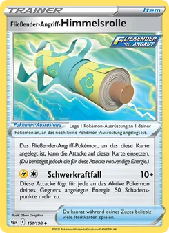 Karte Fließender-Angriff-Himmelsrolle aus Schaurige Herrschaft, Nummer 151/198