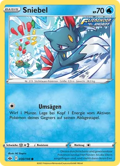 Karte Sniebel aus Schaurige Herrschaft, Nummer 30/198