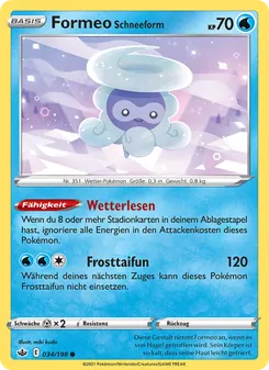 Karte Formeo Schneeform aus Schaurige Herrschaft, Nummer 34/198