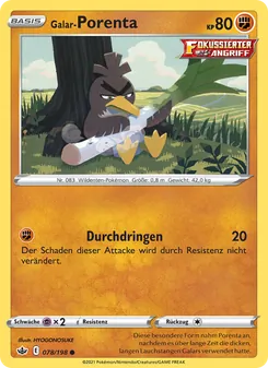 Karte Galar-Porenta aus Schaurige Herrschaft, Nummer 78/198