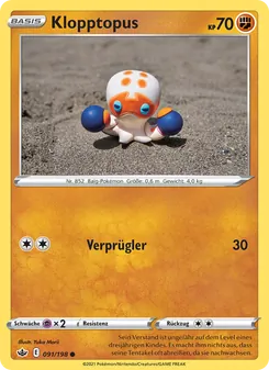 Karte Klopptopus aus Schaurige Herrschaft, Nummer 91/198
