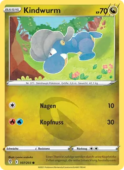 Karte Kindwurm aus Drachenwandel, Nummer 107/203