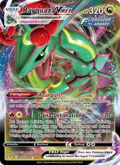 Karte Rayquaza VMAX aus Drachenwandel, Nummer 111/203