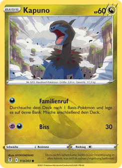 Karte Kapuno aus Drachenwandel, Nummer 113/203
