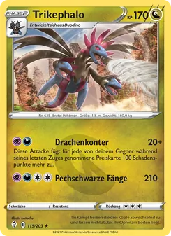 Karte Trikephalo aus Drachenwandel, Nummer 115/203