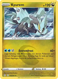 Karte Kyurem aus Drachenwandel, Nummer 116/203