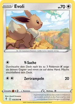 Karte Evoli aus Drachenwandel, Nummer 125/203