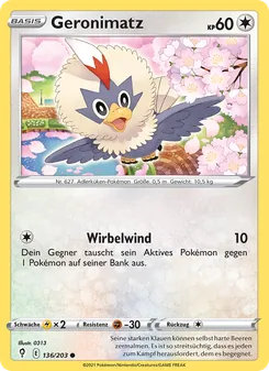 Karte Geronimatz aus Drachenwandel, Nummer 136/203