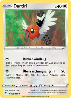 Karte Dartiri aus Drachenwandel, Nummer 138/203