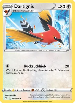 Karte Dartignis aus Drachenwandel, Nummer 139/203
