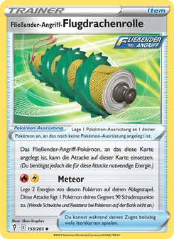 Karte Fließender-Angriff-Flugdrachenrolle aus Drachenwandel, Nummer 153/203