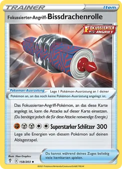 Karte Fokussierter-Angriff-Bissdrachenrolle aus Drachenwandel, Nummer 158/203