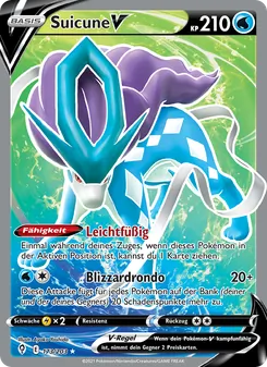 Karte Suicune V aus Drachenwandel, Nummer 173/203