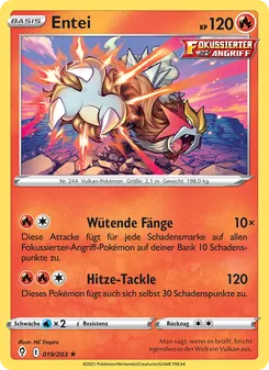 Karte Entei aus Drachenwandel, Nummer 19/203