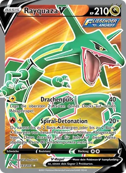 Karte Rayquaza V aus Drachenwandel, Nummer 193/203