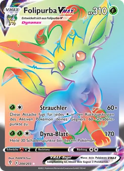 Karte Folipurba VMAX aus Drachenwandel, Nummer 204/203